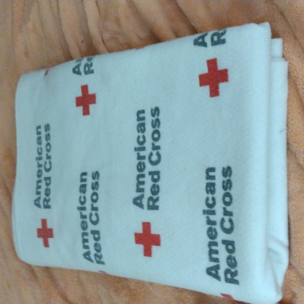 American Red Cross throw blanket